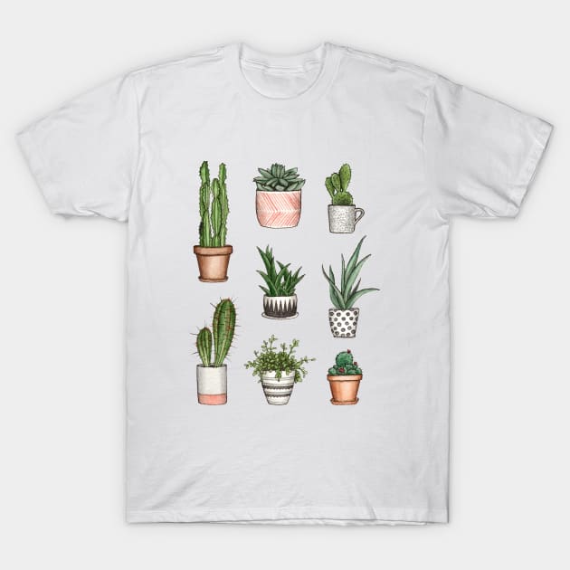 cute home plants T-Shirt by alenaganzhela